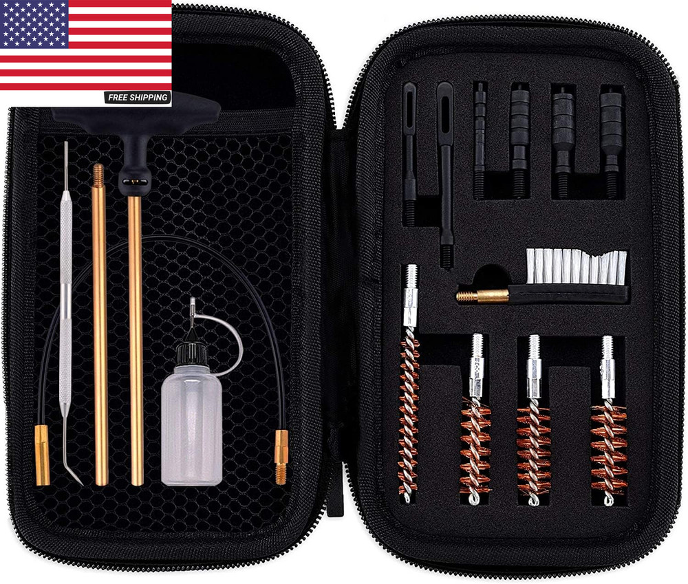 Universal Handgun Cleaning Kit .22,.357,.38,9Mm,.45 Caliber Pistol Cleaning Kit
