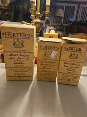 Vtg. Herter’s Gun Cleaning Patches Lot – Perfect Full Boxes 12/16 Ga & .38-.45