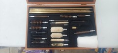 Gun Cleaning Kit, Universal Wooden Box, Used