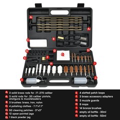GLORYFIRE Gun Cleaning Kit Universal for Guns, Brushes One Size, Black