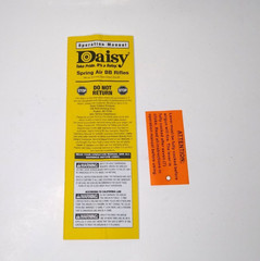VTG Daisy BB Gun Cleaning Kit Red Metal Box Tin, Instructions, Operation Manual