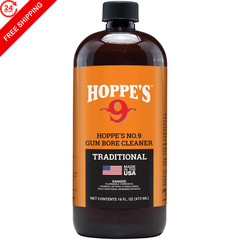 Hoppe’s No. 9 Gun Bore Cleaner, 16 oz. Bottle (packaging 1 Pint Bottle, Multi