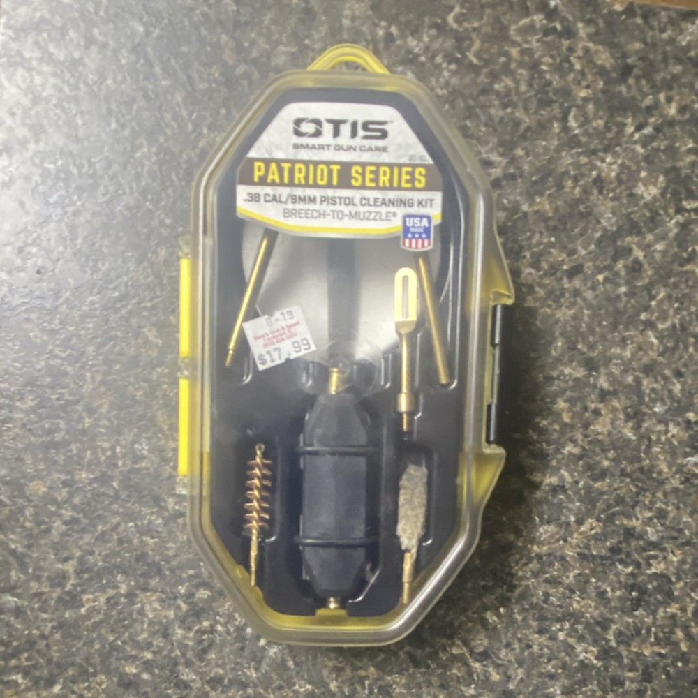 Otis Technology Patriot Series .38/9mm Pistol Cleaning Kit Reusable w/Case