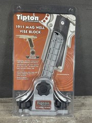 Tipton 558080 1911 Mag Well Vise Block Gun Vise Handgun Firearm Gray/Red Polymer
