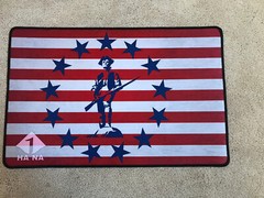13 stars flag with soldier gun cleaning mat (Sold in US)