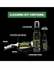 All-in-One Firearm Maintenance Kit: Cleaner, Lubricant & Synthetic Grease