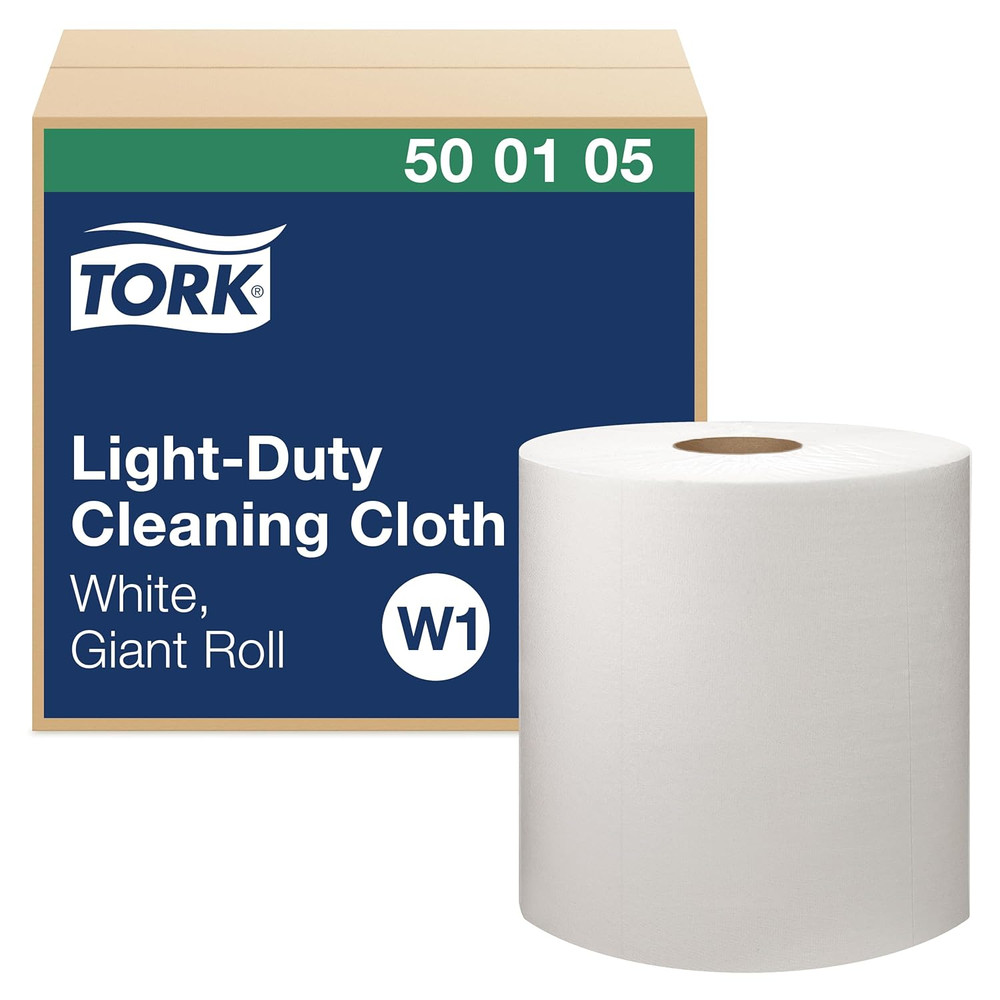Light Duty Cleaning Cloth Giant Roll White W1, Use Wet or Dry, 1 X 1450 Cloths,