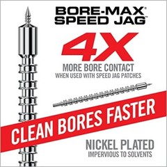 Real Avid Bore-Max Speed Jag and 25 Patches, Bore Cleaning Jag Gun Patch…