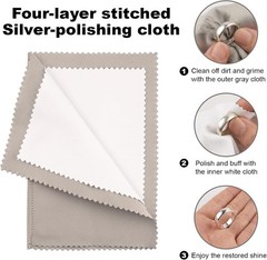 Silver Cleaning Kit – Ultra-Soft Brushes & Polish Cloths for All Jewelry