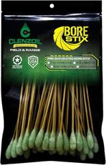 Field & Range Bore Stix | Pre-Saturated Gun Cleaning Cotton Swabs | Caliber Spec