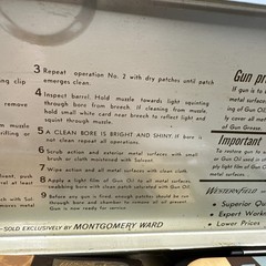 Vintage Montgomery Ward Western Field Rifle Cleaning Kit .30 Cal w/ Outers 48422