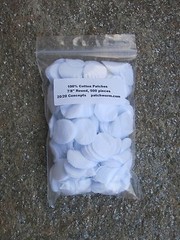 100% Cotton Patches (500 pc, 7/8″ round) for PatchWorm Cleaning Kit and others