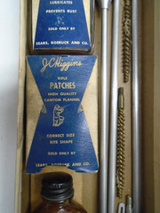 Vintage J.C. HIGGENS “.22 CAL” RIFLE CLEANING KIT – No. 723 – Used but Complete