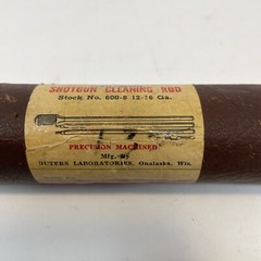 Vintage Outers Duraluminum Aluminum 12-16 Gauge Shot Gun Cleaning Rod No 600-8