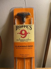 Hoppe’s 3PA22 Rifle Cleaning Rod 22 Cal Aluminum 3-Piece Poly Bag
