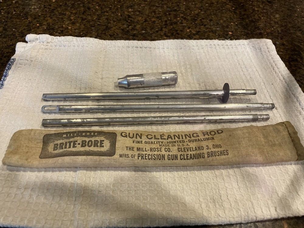 Vintage Brite-Bore Gun Cleaning Kit Mill-Rose Co. Cleveland