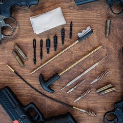 ASR Outdoor 66pc Pistol Cleaning Kit In Zippered Shell Case