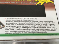NEW StrikeZone 27-pc Universal Gun Cleaning Kit Wood Box Shotguns Rifles Pistols