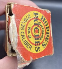 Vintage Hoppe’s Gun Cleaning Patches No 3 .270 -.35 Caliber Box Is Full 100