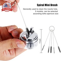 17pcs Multi-Purpose Spray Gun Cleaning Kit,Nylon Brushes Paint Gun Cleaning Kit