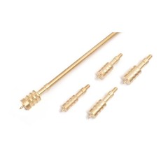 Gun Cleaning Jag Set – Solid Brass Tips for Rifle Maintenance, Storage Case Incl