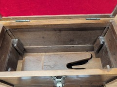 Handmade Wood Gun Cleaning Kit Box For Rifles Handguns Shotguns