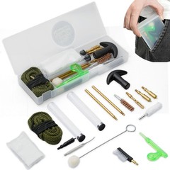 Gun Cleaning Kit for 9mm / .38 / .357 Cal Pistols, Ultra-Compact Handgun Cleanin