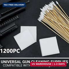 PINGMIC 1200/800/600PCS Gun Cleaning Kit – Gun Cleaning Patches and Swabs, 6-inc
