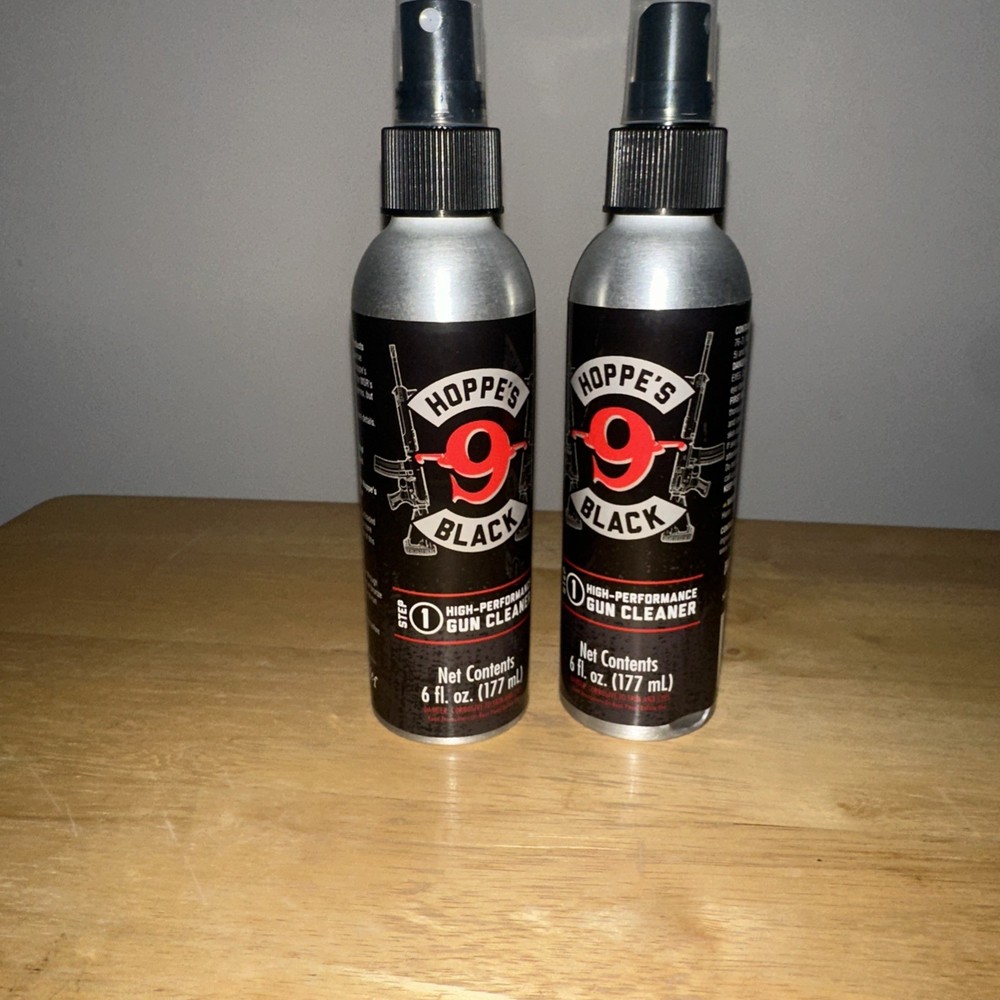 Hoppe’s Black High Performance Gun Cleaner 6 fl oz Bottle 2 for $25