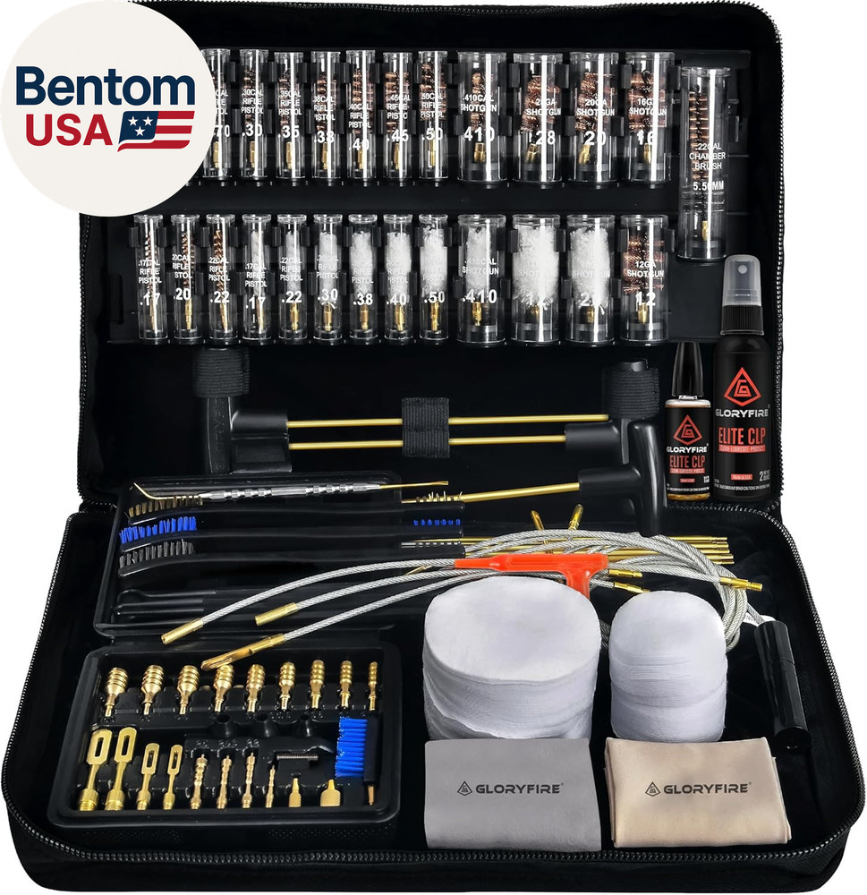 Universal Gun Cleaning Kit for Handgun Shotgun & Pistol,Elite Gun Cleaning Set w
