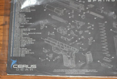 Cerus Gear Smith & Wesson (S&W) M&P Pistol Cleaning Mat 12″ x 17″ – Black
