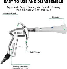 Tornado High-Pressure Air Cleaning Gun with Brass Nozzle – 360° Efficiency