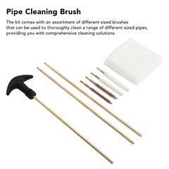 Threaded Brass Cleaning Rod Kit For 0.177in 0.22in Pipe Dust Cleaning Premium