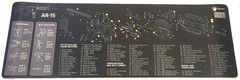 FALKO AR-15 GUN CLEANING MAT MOUSEPAD – LOT SIX 6 – 11.75X34.5 – FREE SHIPPING