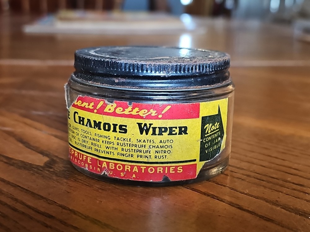 Vintage Chamois Wiper Rusteprufe Laboratories Sparta, WI Gun Cleaning Tools Auto