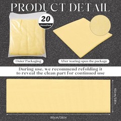Maxcheck 100 Pcs Sticky Tack Cloth Woodworking Painters Wax And Silicone Tack