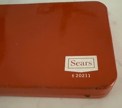 Vintage Sears, Roebuck & Co. Ted Williams Gun Rifle Cleaning Kit Orange Case