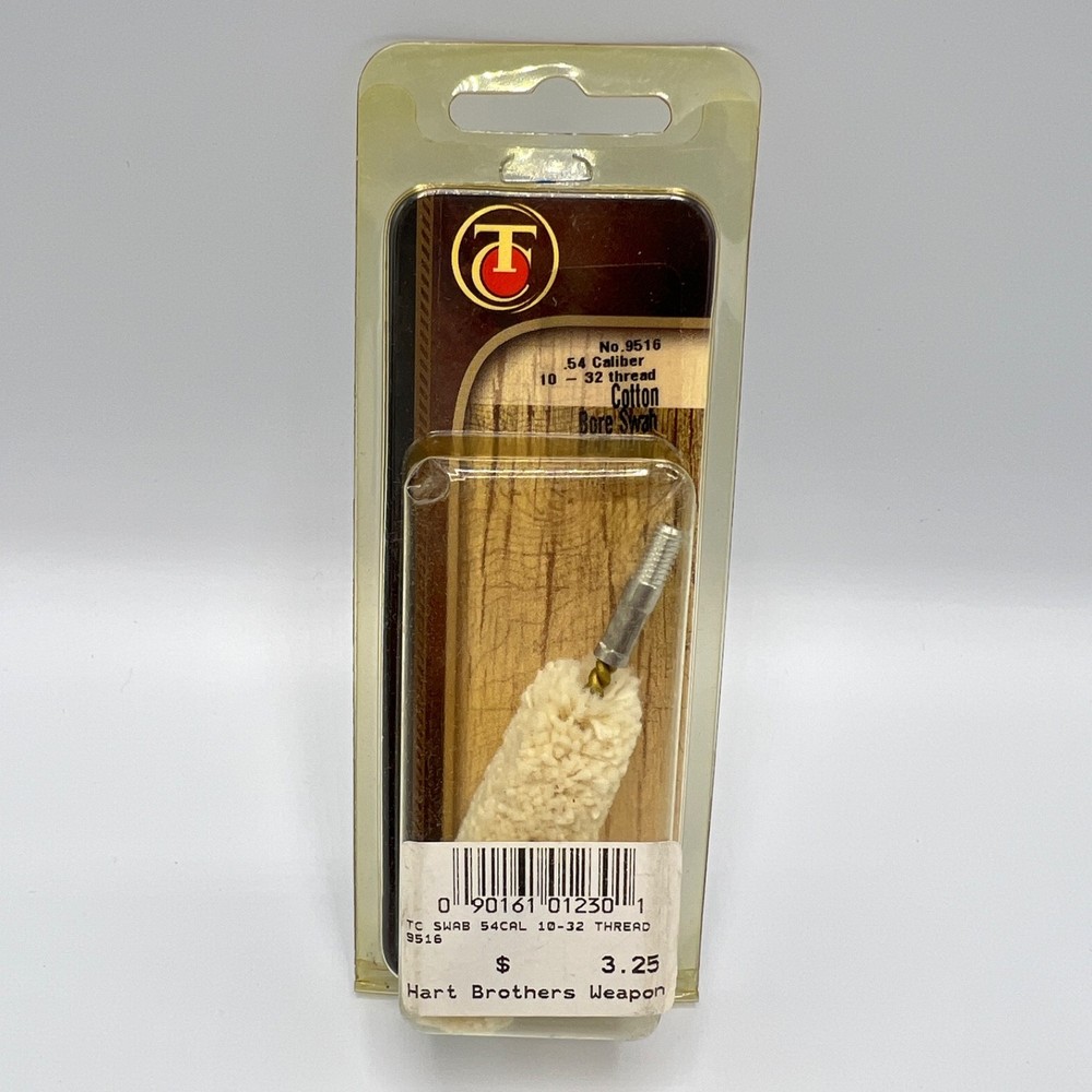 New Thompson Center T/C Cotton Bore Swab .54 Caliber 10-32 Thread