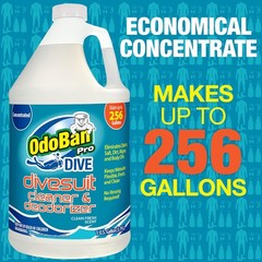 OdoBan Dive No-Rinse Wetsuit Cleaner Concentrate, Set of 3, 1 Gallon and 2-Pack