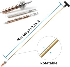 Universal Gun Cleaning Kit .22 .223Cal 5.56mm .22LR Rifle Pistol Bore Chamber