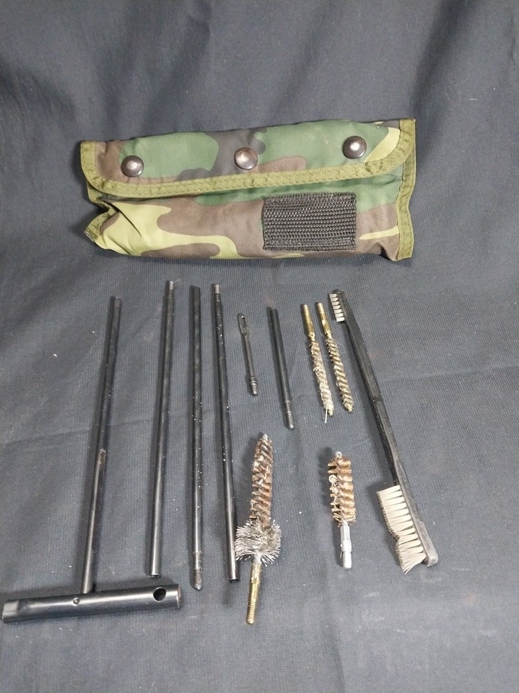 Universal Gun Cleaning Kit Rifle Handgun Cleaning Rod Brush Set