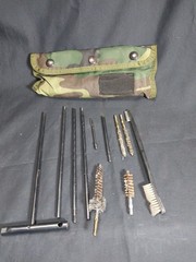 Universal Gun Cleaning Kit Rifle Handgun Cleaning Rod Brush Set
