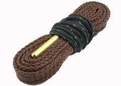 gun bore cleaning snakes 5 pack with 22 cal 30 cal 44 /45 cal, 9mm, 12 gauge