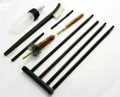 10 Piece .22 22LR .223 556 Rifle Gun Cleaning Kit Nylon Brush Cleaner with Pouch