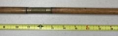 Vintage Wood & Brass 3 Piece Shotgun Cleaning Rod With Tip