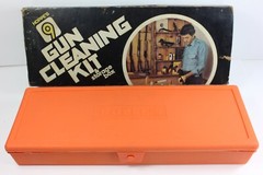 Vintage Hoppe’s Rifle Gun Cleaning Kit Orange Case complete with accessories