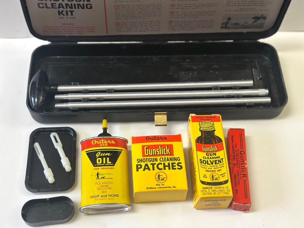 Vintage Outers Gunslick Shotgun Cleaning Kit No. 478 Gun/Hunting Collectible