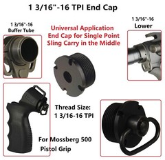 Mossberg 500 Shotgun Grip With End Cap/Sling Swivel and Wrench for the Cap