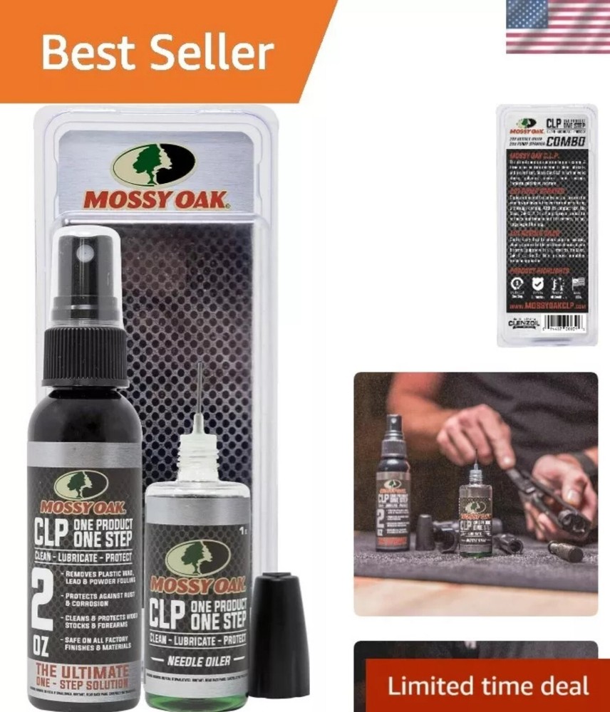 Mossy Oak Gun Oil Combo Kit | Cleaner, Lubricant, & Protectant [CLP] | One-St…