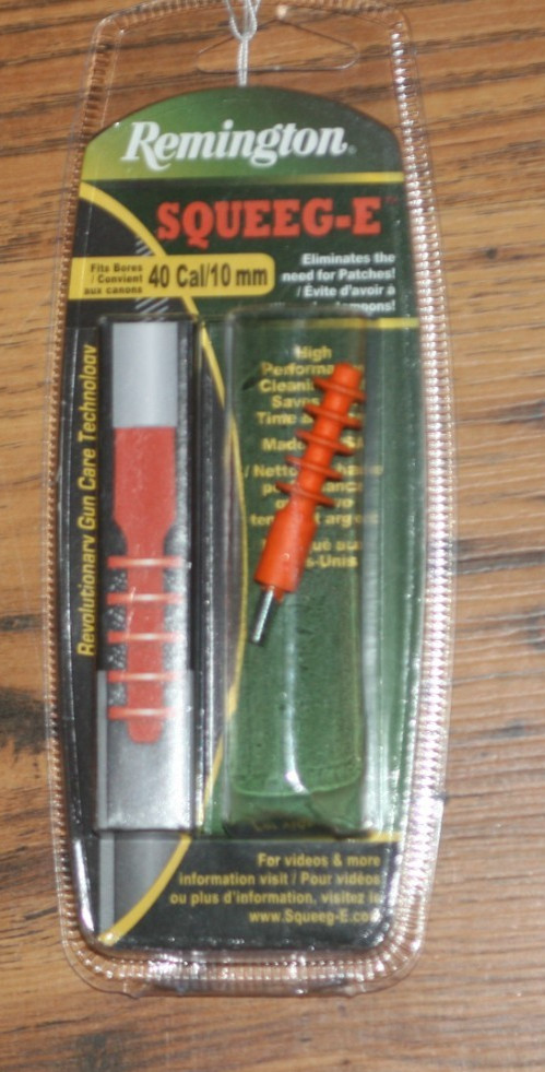 Remington Squeeg-E Bore Cleaning Swab – 40Cal/10mm – New – Made in USA